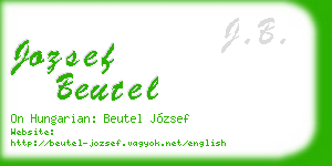 jozsef beutel business card